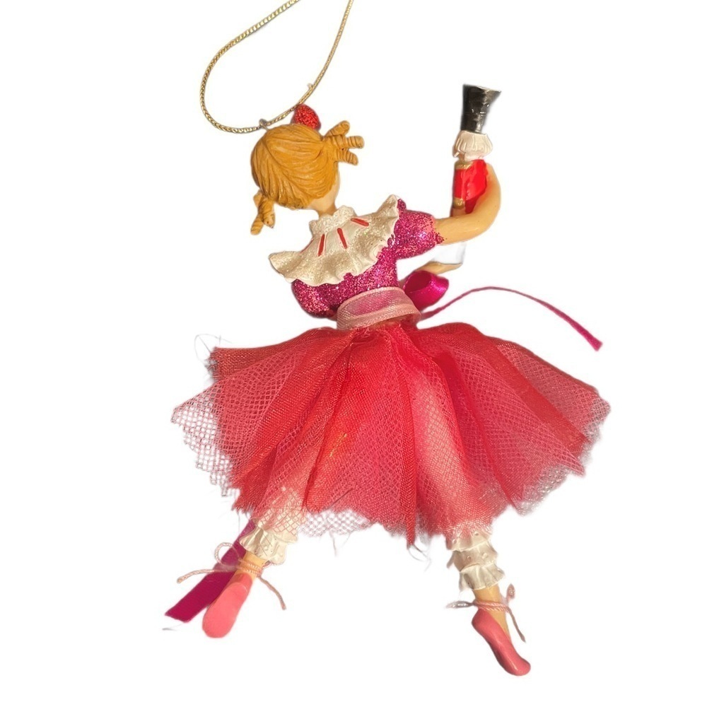 Pink Ballerina nutcracker ornament Christmas decorations - Picture 3 of 9